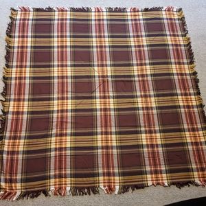Plaid oversized blanket scarf